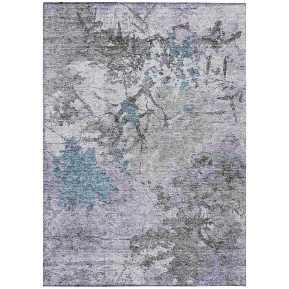 Machine Washable Indoor/Outdoor Chantille ACN2654 Purple 9' x 12' Rug. Picture 1