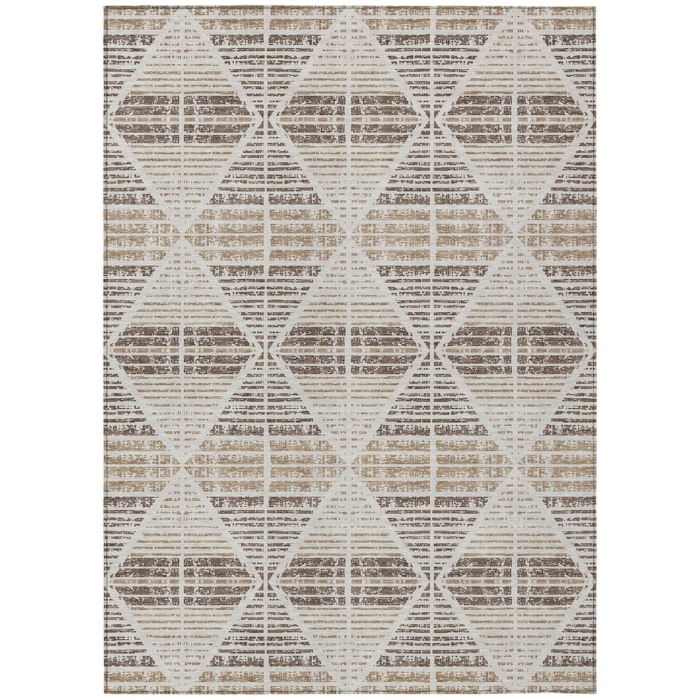 Machine Washable Indoor/Outdoor Chantille ACN2672 Ivory 9' x 12' Rug. Picture 1