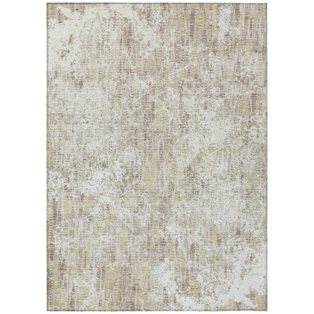 Machine Washable Indoor/Outdoor Chantille ACN2710 Ivory 9' x 12' Rug. Picture 1