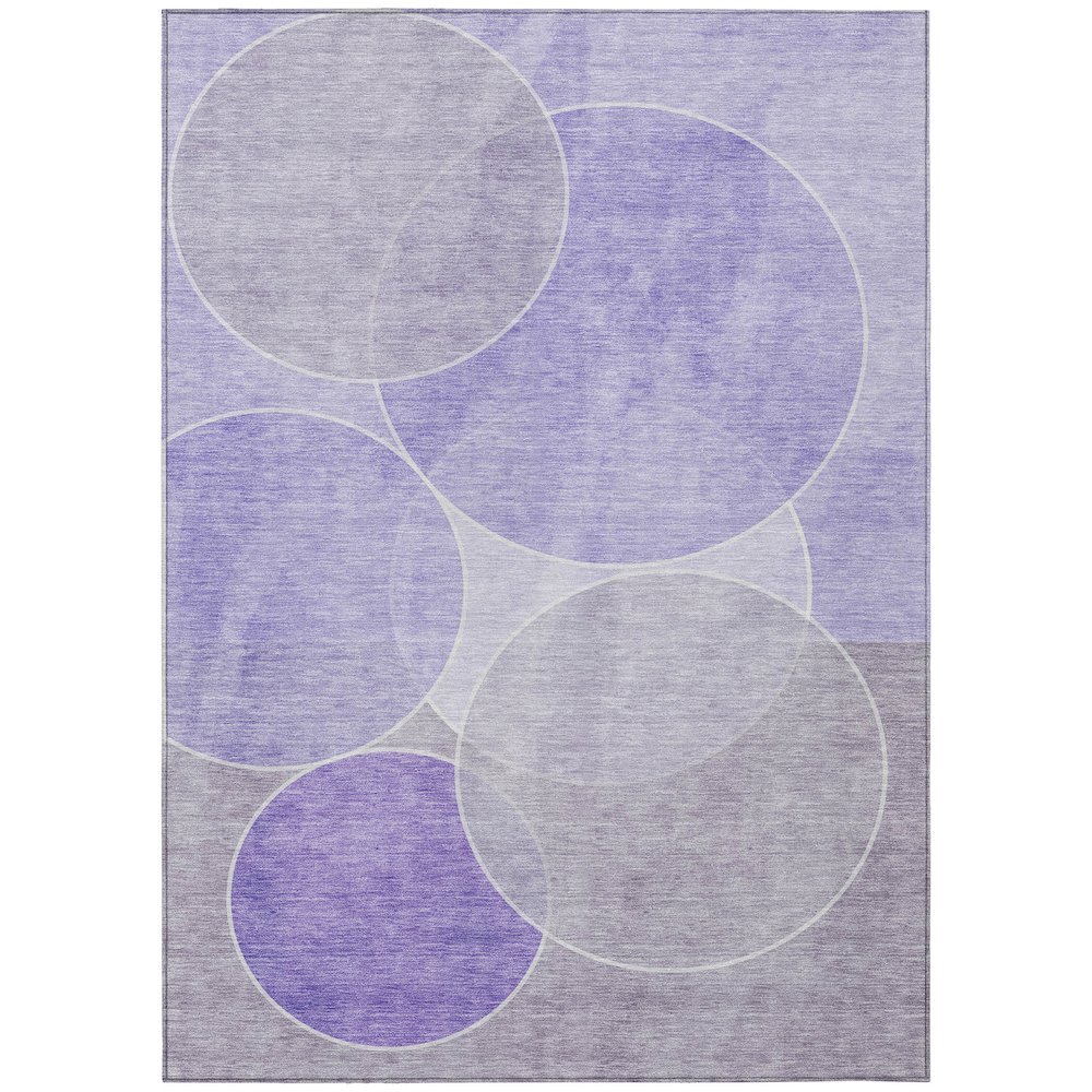 Machine Washable Indoor/Outdoor Chantille ACN2746 Purple 10' x 14' Rug. Picture 1