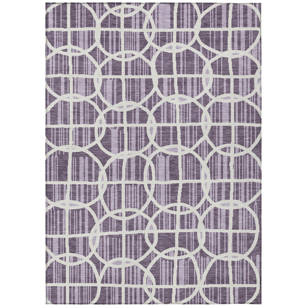 Machine Washable Indoor/Outdoor Chantille ACN2769 Purple 10' x 14' Rug. Picture 1