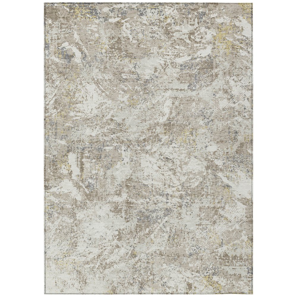 Machine Washable Indoor/Outdoor Chantille ACN2779 Ivory 10' x 14' Rug. Picture 1