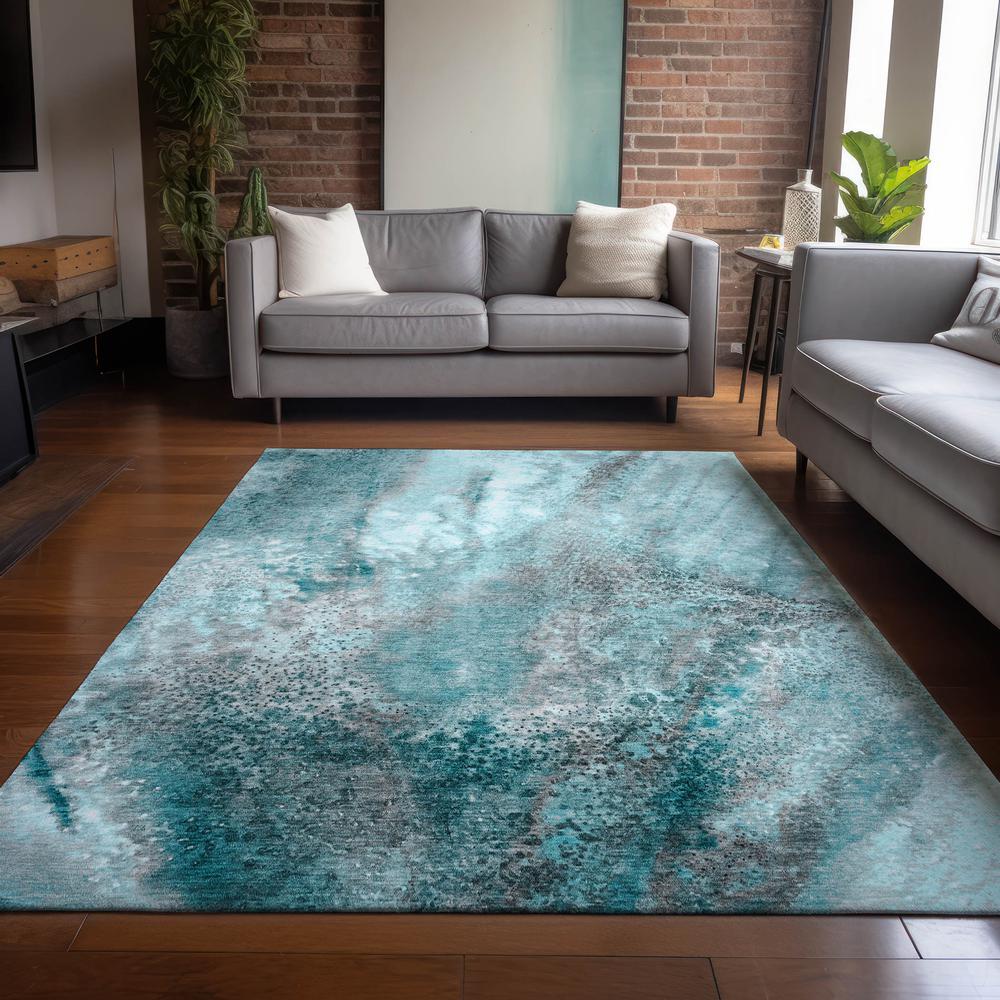 Chantille ACN505 Teal 9' x 12' Rug. Picture 6