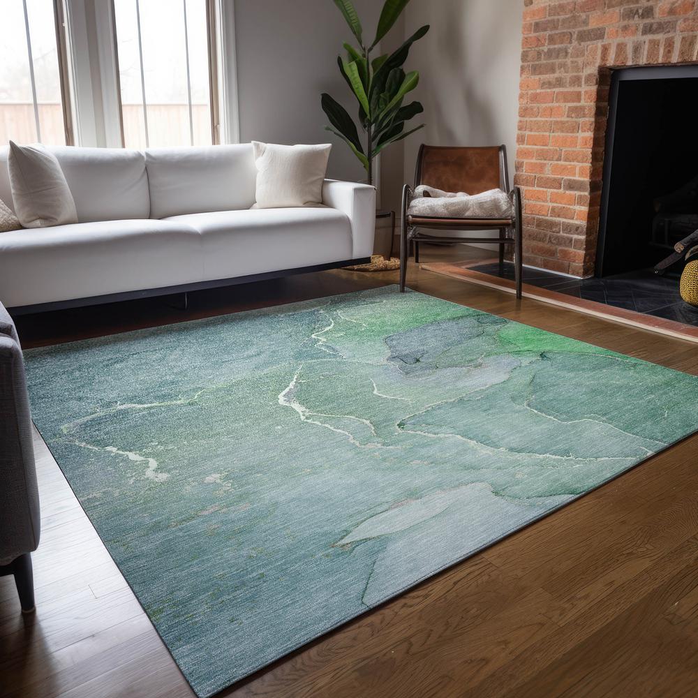 Chantille ACN511 Teal 9' x 12' Rug. Picture 7