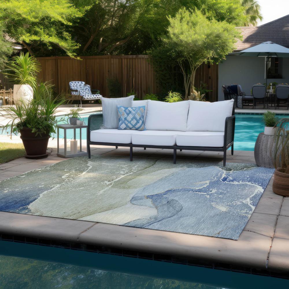 Chantille ACN517 Blue 9' x 12' Rug. Picture 9