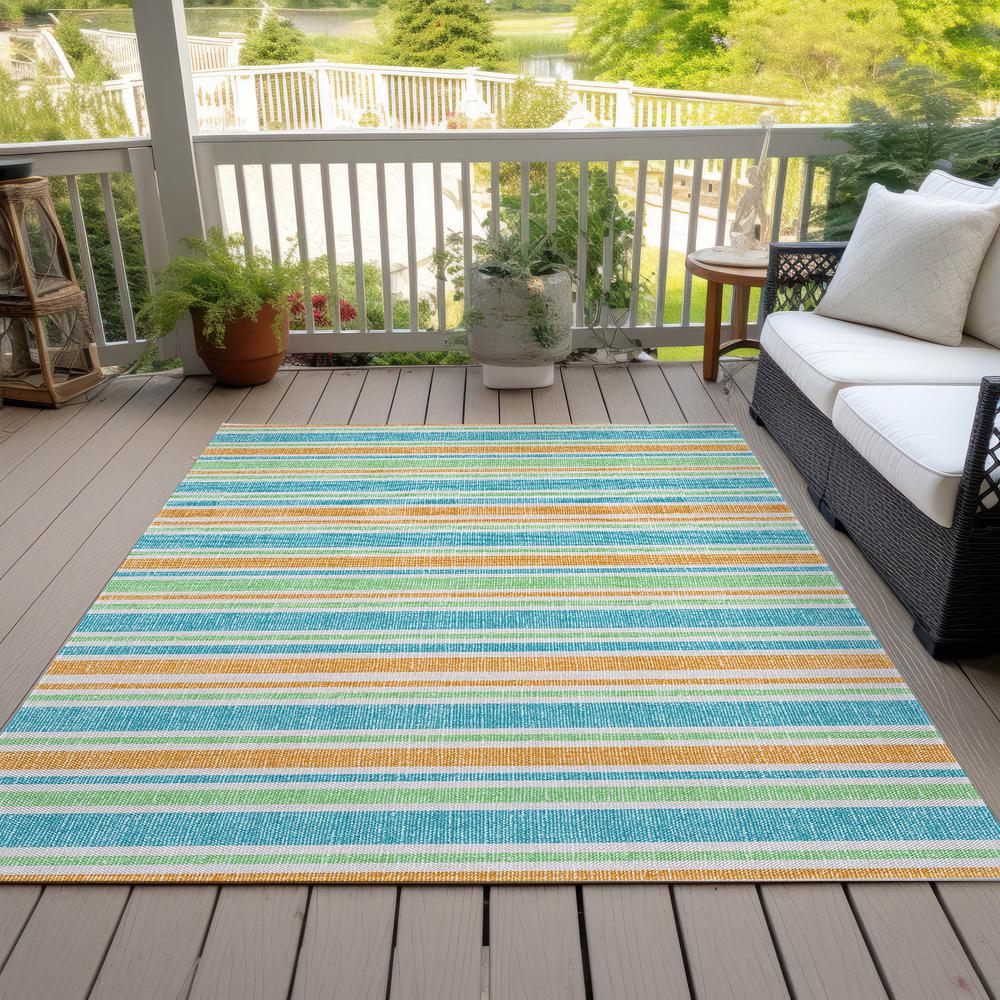 Chantille ACN531 Teal 9' x 12' Rug. Picture 8