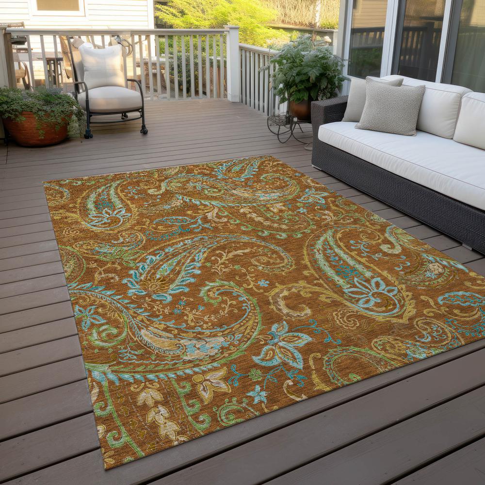 Chantille ACN533 Orange 9' x 12' Rug. Picture 9