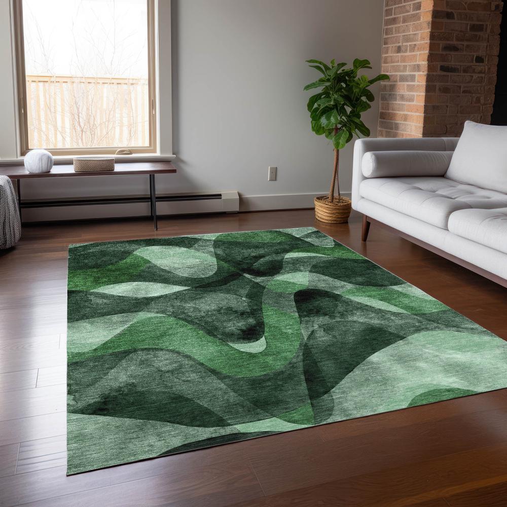 Chantille ACN536 Green 9' x 12' Rug. Picture 7