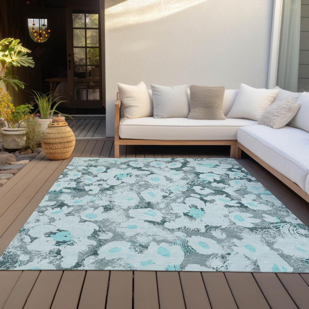Chantille ACN538 Teal 9' x 12' Rug. Picture 10