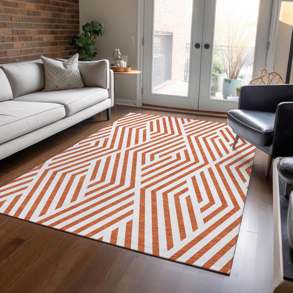 Chantille ACN550 Orange 9' x 12' Rug. Picture 6