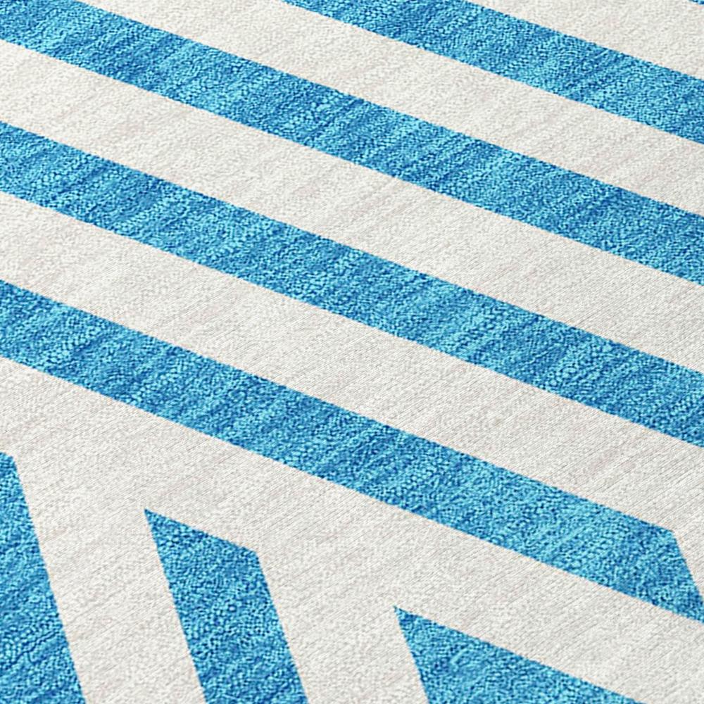 Chantille ACN550 Teal 5' x 7'6" Rug. Picture 5