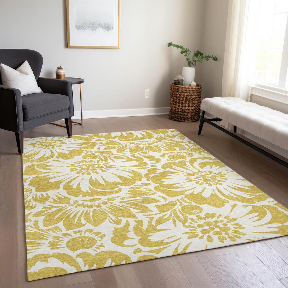 Chantille ACN551 Gold 9' x 12' Rug. Picture 7