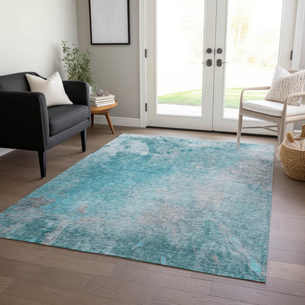 Chantille ACN562 Teal 9' x 12' Rug. Picture 6