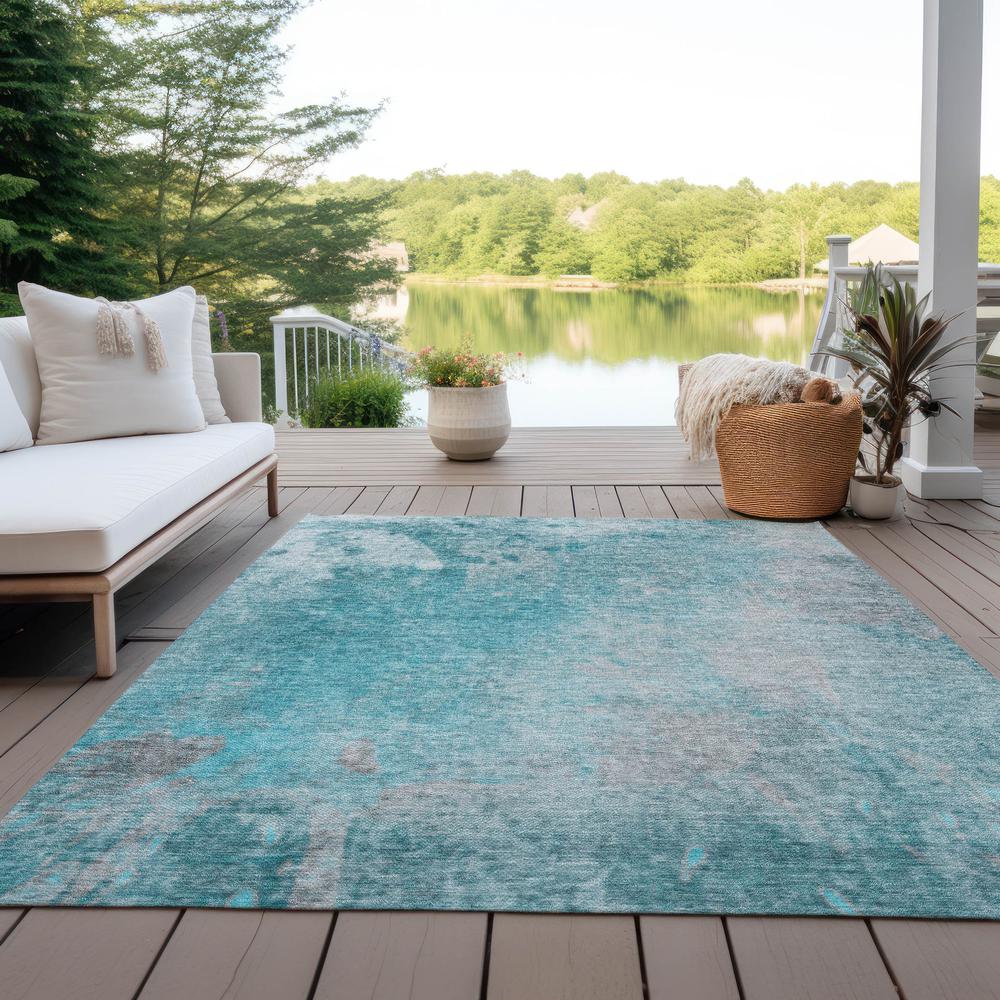 Chantille ACN562 Teal 9' x 12' Rug. Picture 8