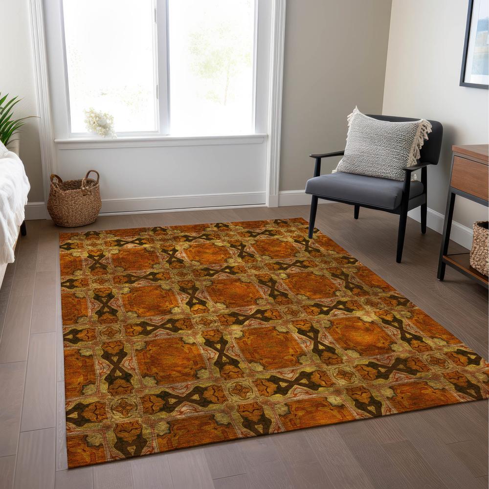 Chantille ACN564 Orange 9' x 12' Rug. Picture 7