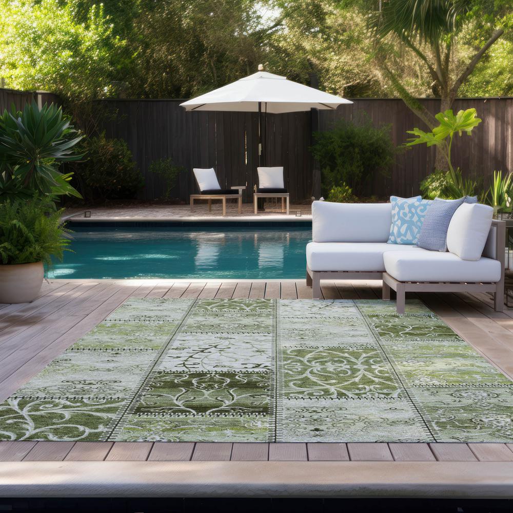 Chantille ACN566 Green 9' x 12' Rug. Picture 9