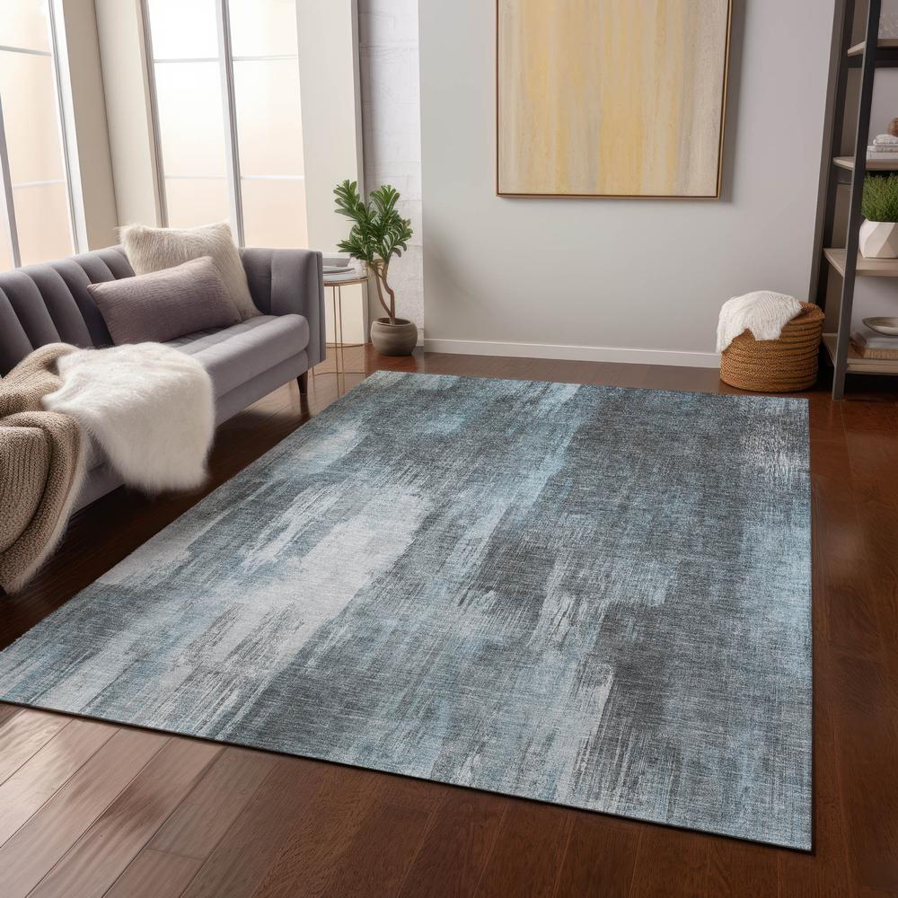 Chantille ACN567 Teal 9' x 12' Rug. Picture 7
