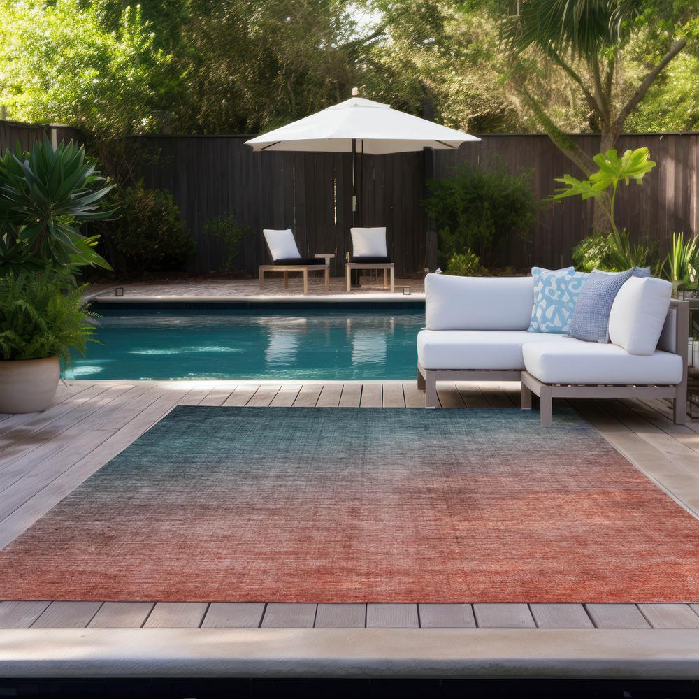 Chantille ACN569 Teal 9' x 12' Rug. Picture 10