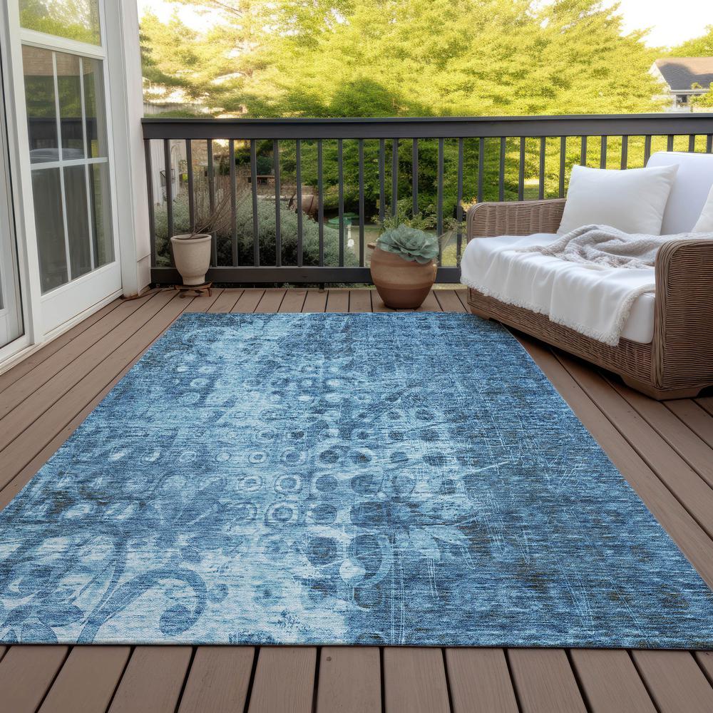 Chantille ACN577 Blue 5' x 7'6" Rug. Picture 8