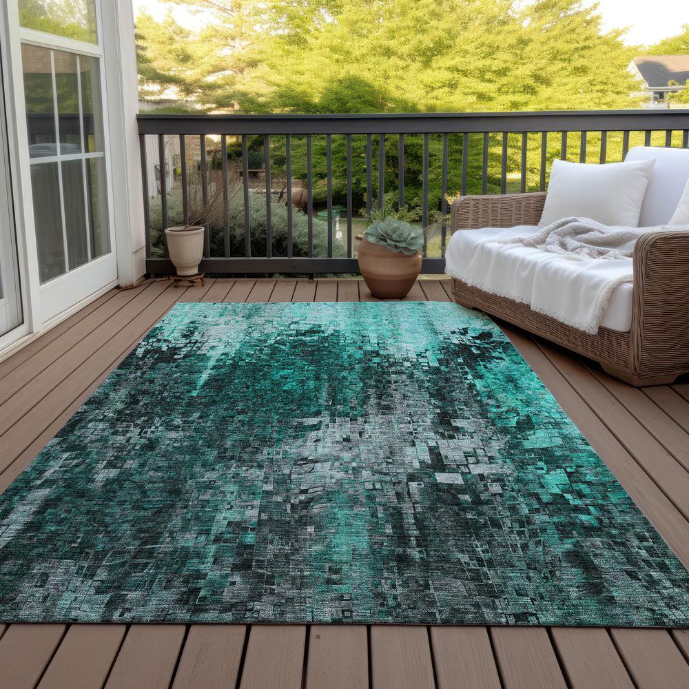 Chantille ACN581 Teal 5' x 7'6" Rug. Picture 8