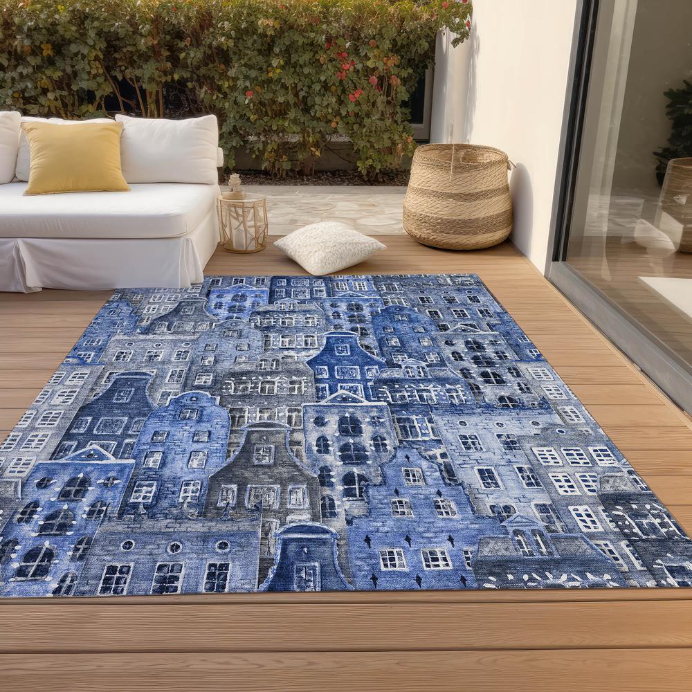 Chantille ACN600 Blue 5' x 7'6" Rug. Picture 8