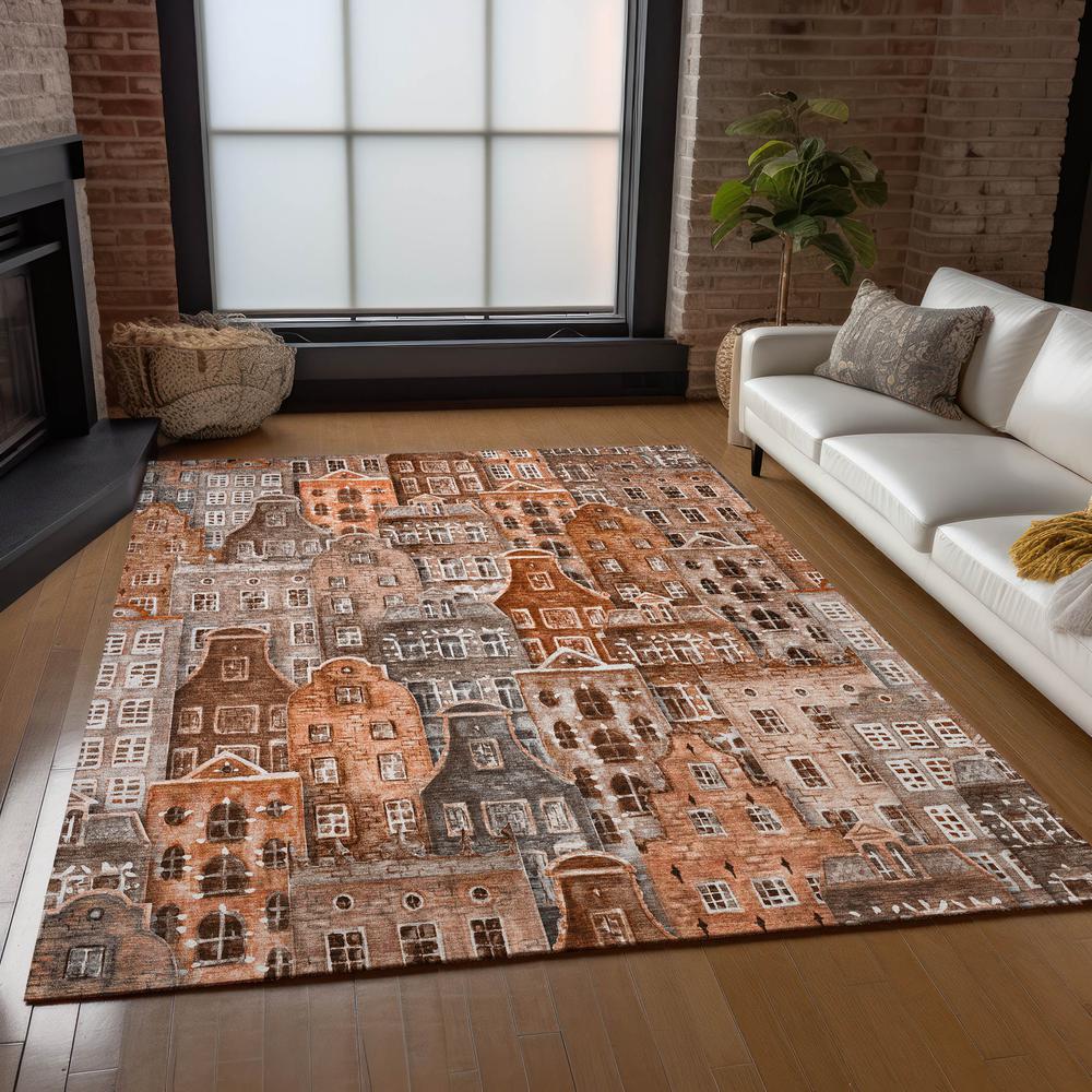 Chantille ACN600 Orange 9' x 12' Rug. Picture 7