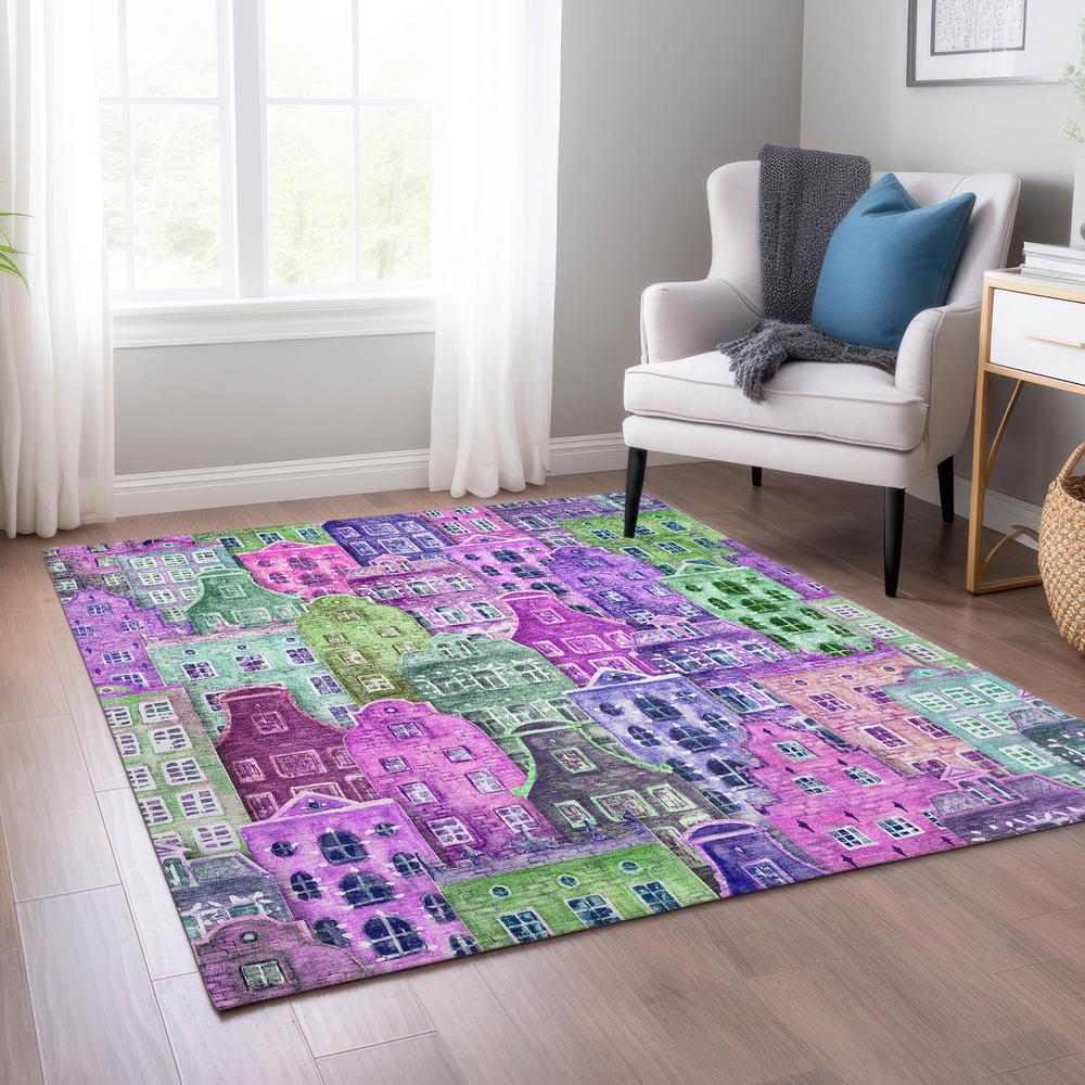 Chantille ACN600 Purple 9' x 12' Rug. Picture 6