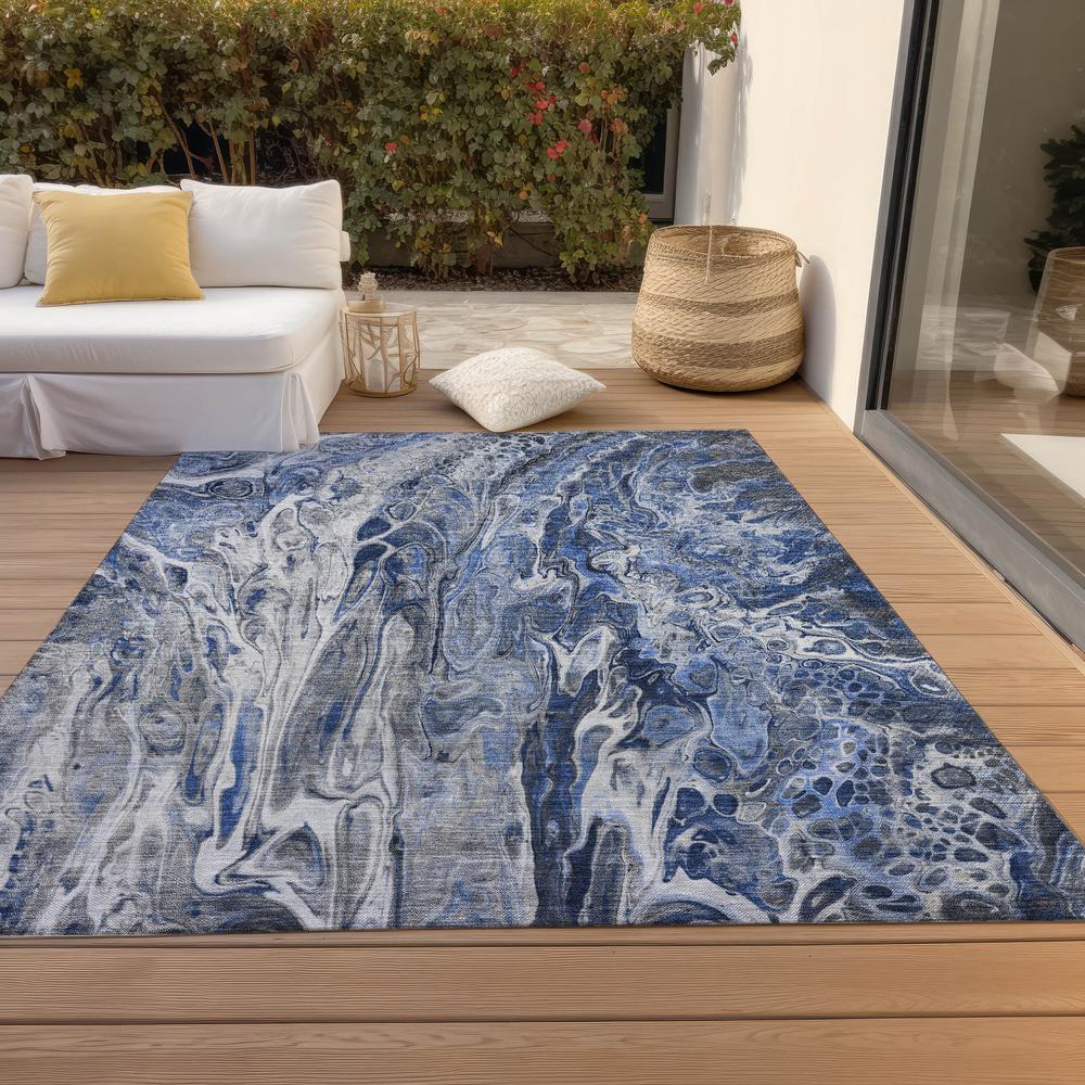 Chantille ACN602 Blue 5' x 7'6" Rug. Picture 8