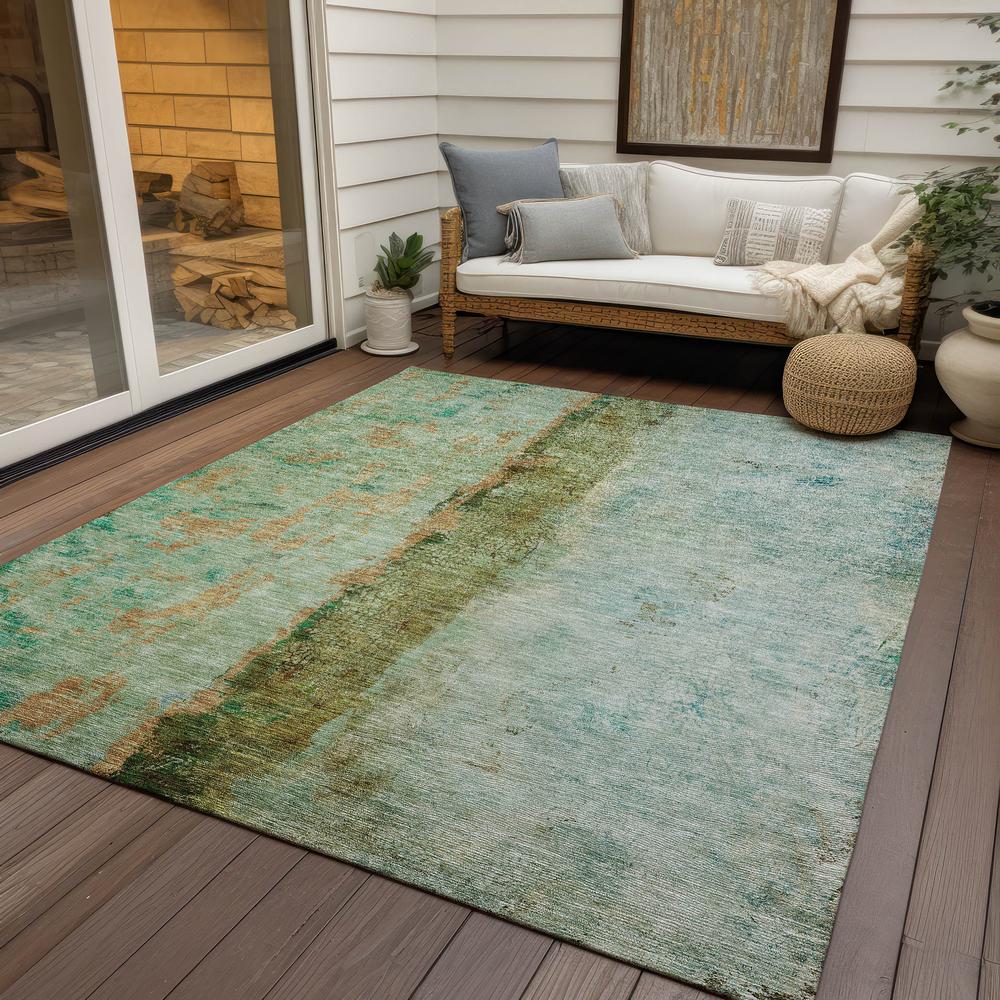 Chantille ACN605 Green 5' x 7'6" Rug. Picture 8