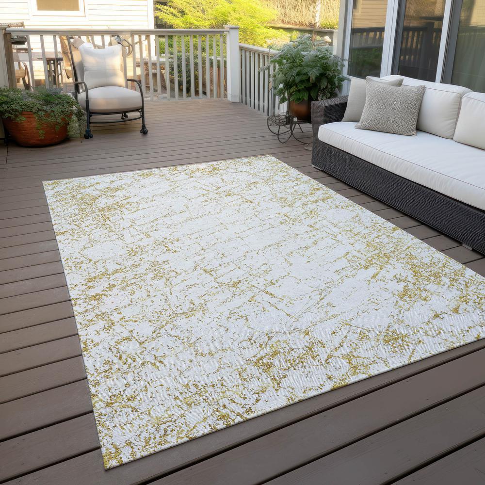 Chantille ACN606 Gold 5' x 7'6" Rug. Picture 8