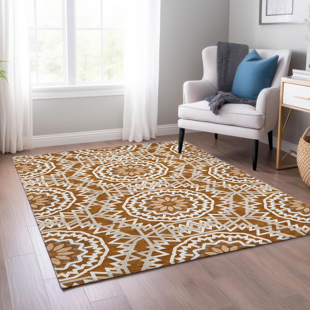 Chantille ACN619 Orange 9' x 12' Rug. Picture 6