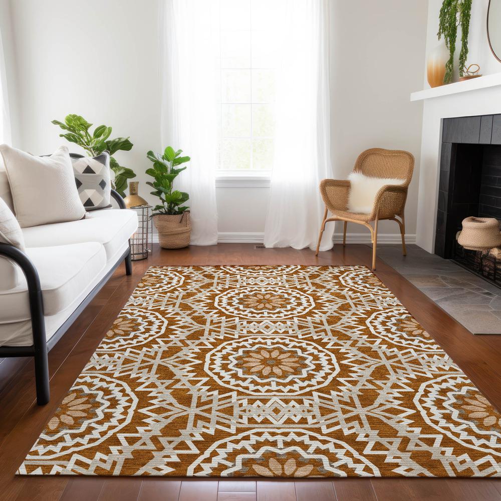 Chantille ACN619 Orange 9' x 12' Rug. Picture 7