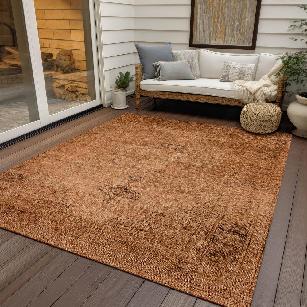Chantille ACN658 Orange 9' x 12' Rug. Picture 9