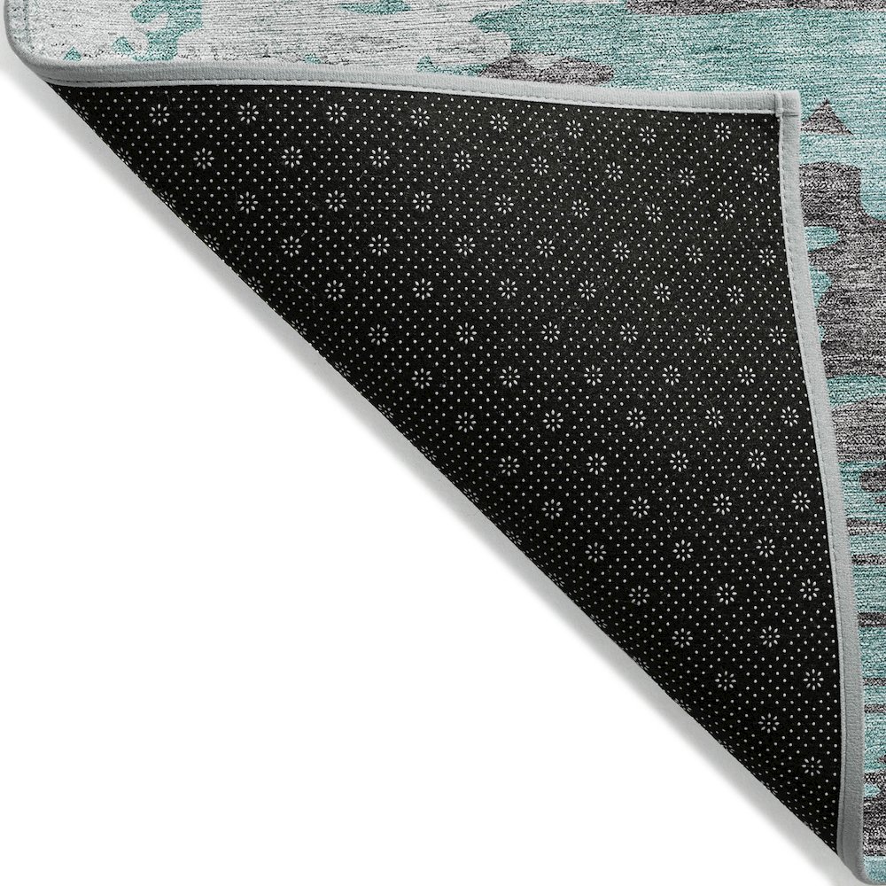 Chantille ACN704 Teal 5' x 7'6" Rug. Picture 2