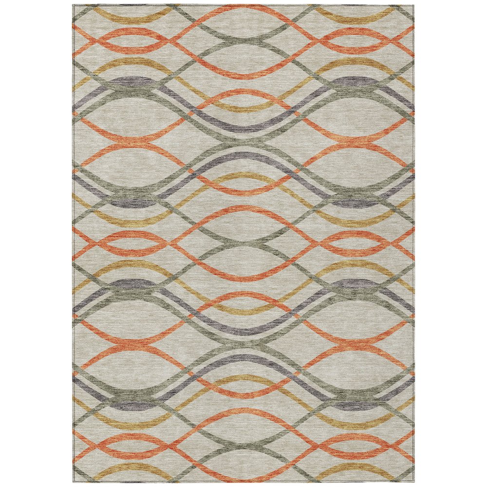 Chantille ACN757 Orange 9' x 12' Rug. Picture 1