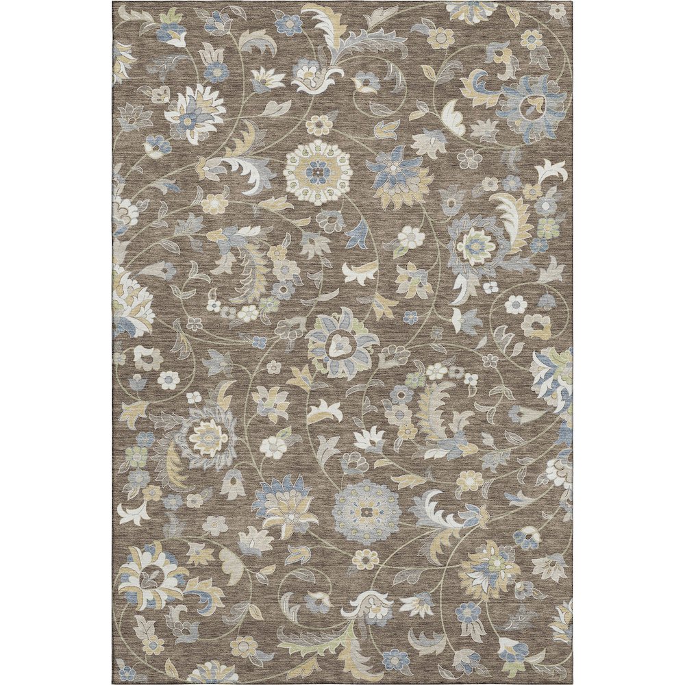 Premium Machine Washable Mayfield AMF1006 Chocolate 9' x 12' Rug. Picture 1