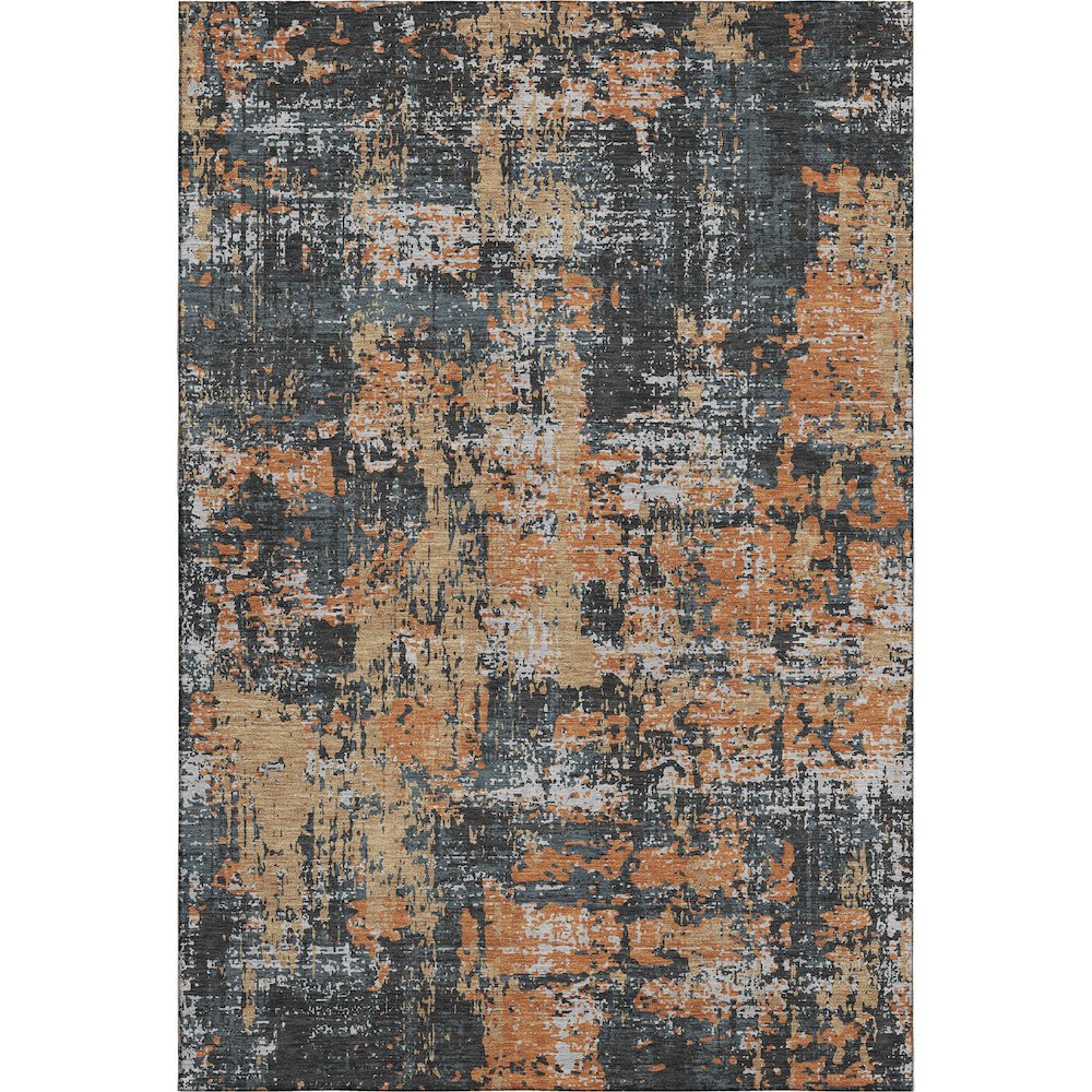 Premium Machine Washable Mayfield AMF1008 Charcoal 9' x 12' Rug. Picture 1