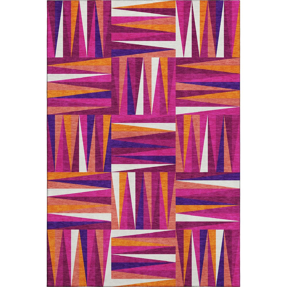 Premium Machine Washable Mayfield AMF1012 Garnet 9' x 12' Rug. Picture 1