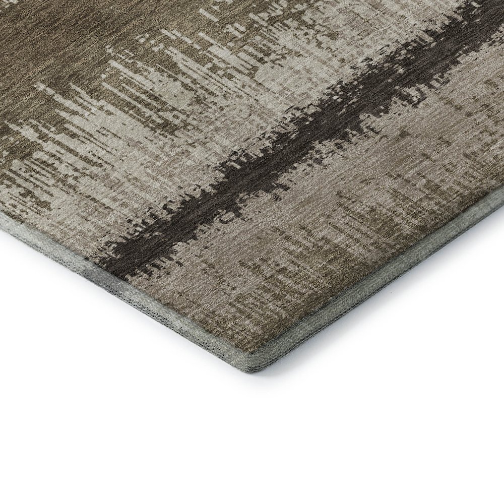 Premium Machine Washable Mayfield AMF1013 Brown 5' x 7'6" Rug. Picture 3