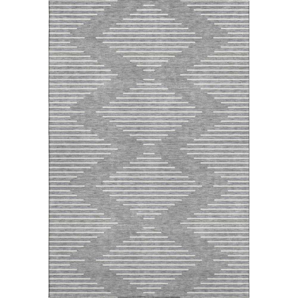 Premium Machine Washable Mayfield AMF1016 Gray 9' x 12' Rug. Picture 1