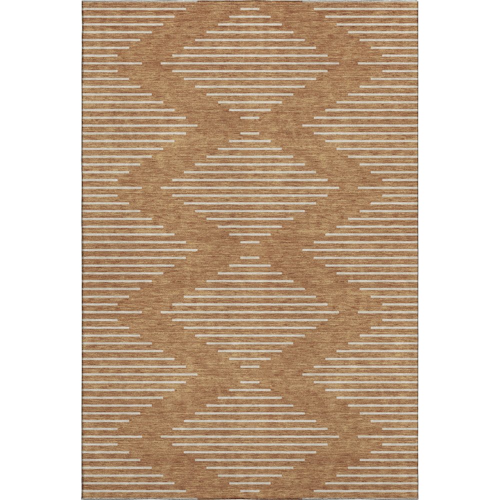 Premium Machine Washable Mayfield AMF1016 Paprika 9' x 12' Rug. Picture 1