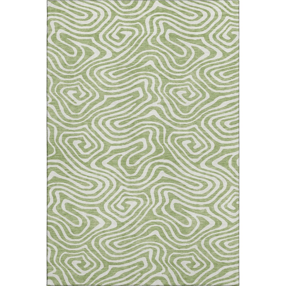 Premium Machine Washable Mayfield AMF1020 Aloe 9' x 12' Rug. Picture 1