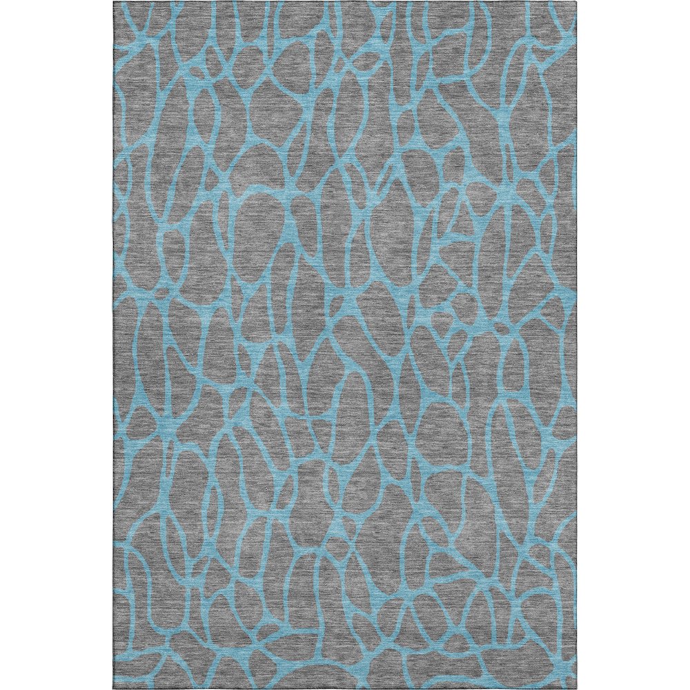 Premium Machine Washable Mayfield AMF1023 Gray 9' x 12' Rug. Picture 1