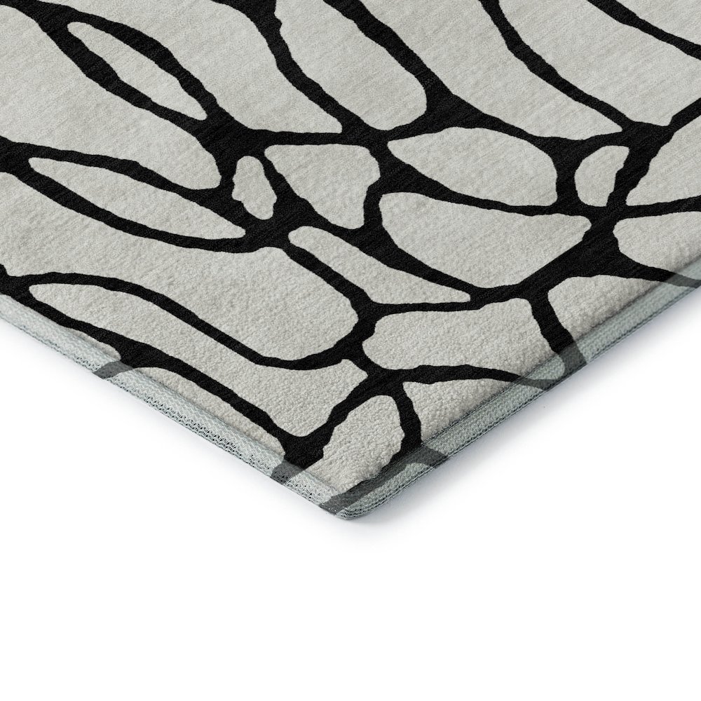Premium Machine Washable Mayfield AMF1023 Ivory 5' x 7'6" Rug. Picture 3
