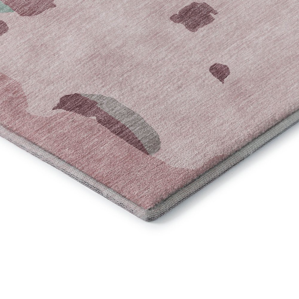 Premium Machine Washable Mayfield AMF1028 Pink 5' x 7'6" Rug. Picture 3