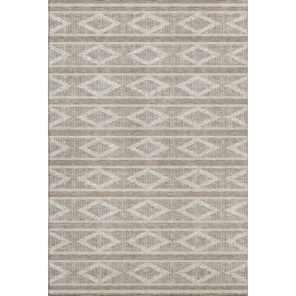 Premium Machine Washable Mayfield AMF1029 Taupe 9' x 12' Rug. Picture 1