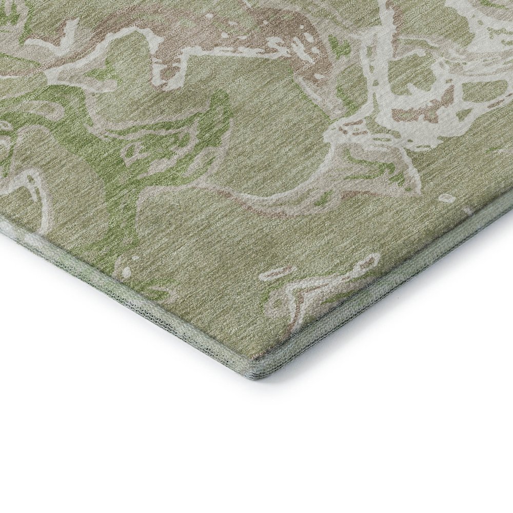 Premium Machine Washable Mayfield AMF1035 Aloe 5' x 7'6" Rug. Picture 3