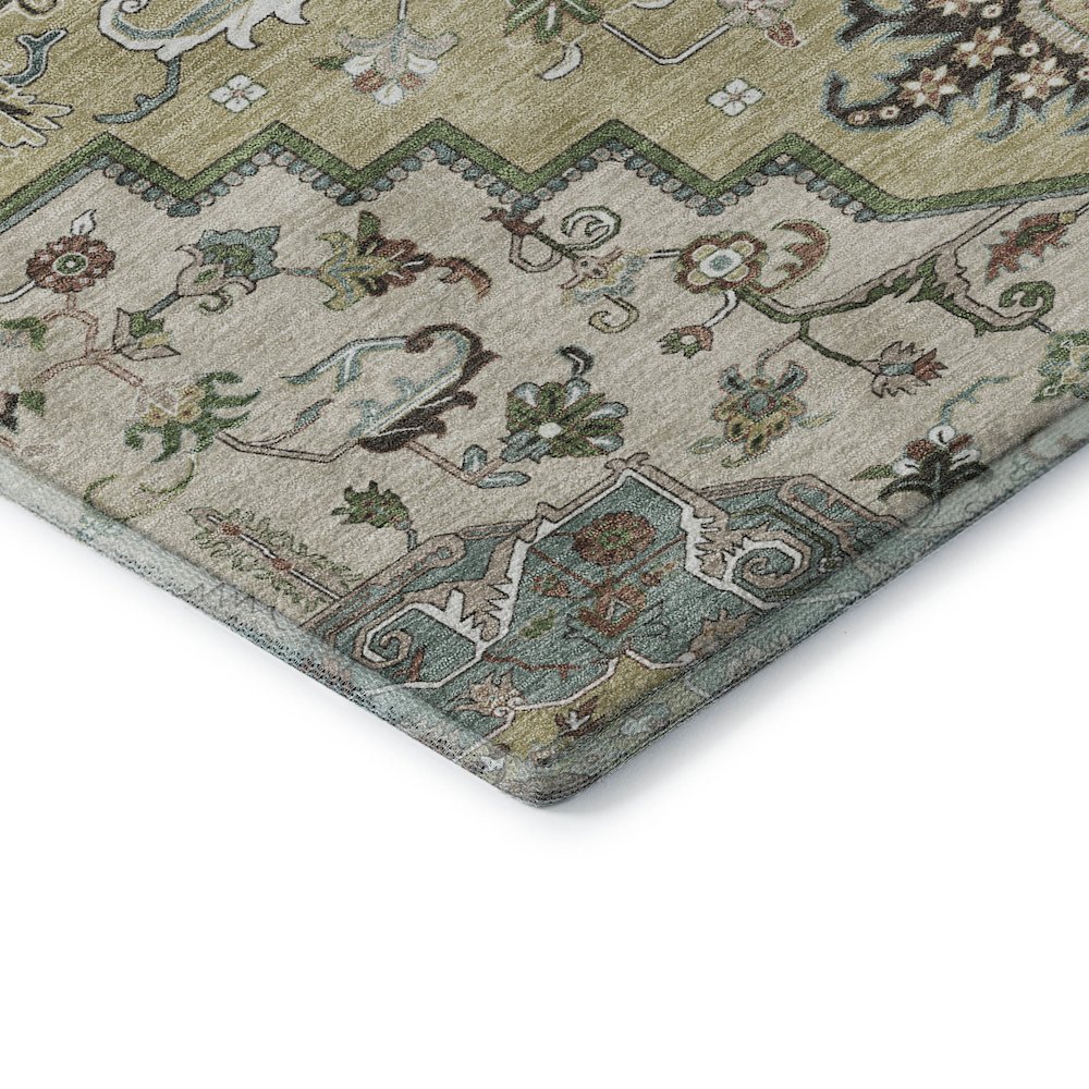 Premium Machine Washable Mayfield AMF1036 Beige 5' x 7'6" Rug. Picture 3