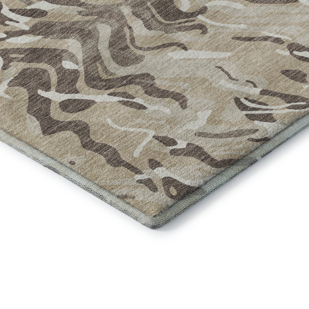 Premium Machine Washable Mayfield AMF1038 Beige 5' x 7'6" Rug. Picture 3