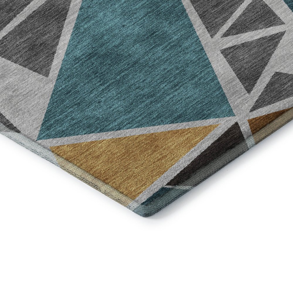 Premium Machine Washable Mayfield AMF1039 Gray 5' x 7'6" Rug. Picture 3